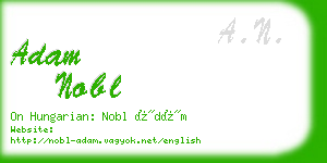 adam nobl business card